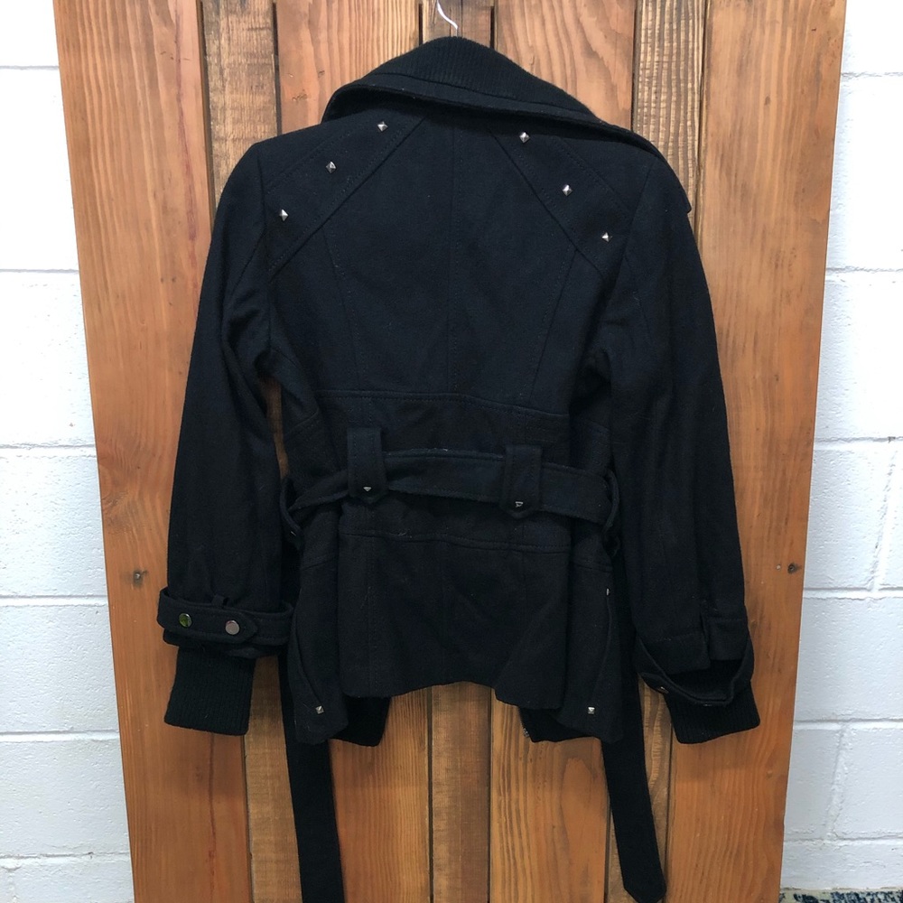 Kensie size small black studded coat - Picture 6 of 6